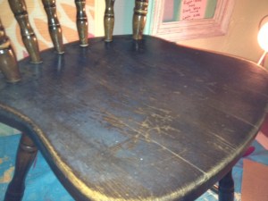 Close up picture of chair before 