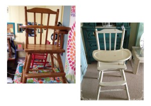 high chair collage