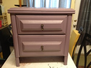 Before picture of nightstand