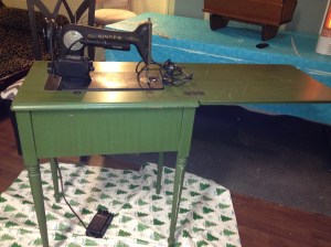 BEFORE sewing table