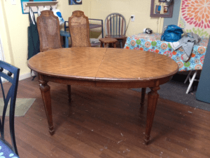 before of sandra's table